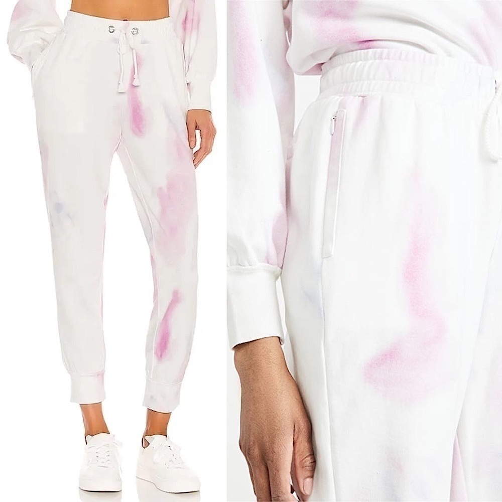 PAIGE Retro Tie Dye French Terry Jogger Track Sweatpants Size M - Picture 5 of 12